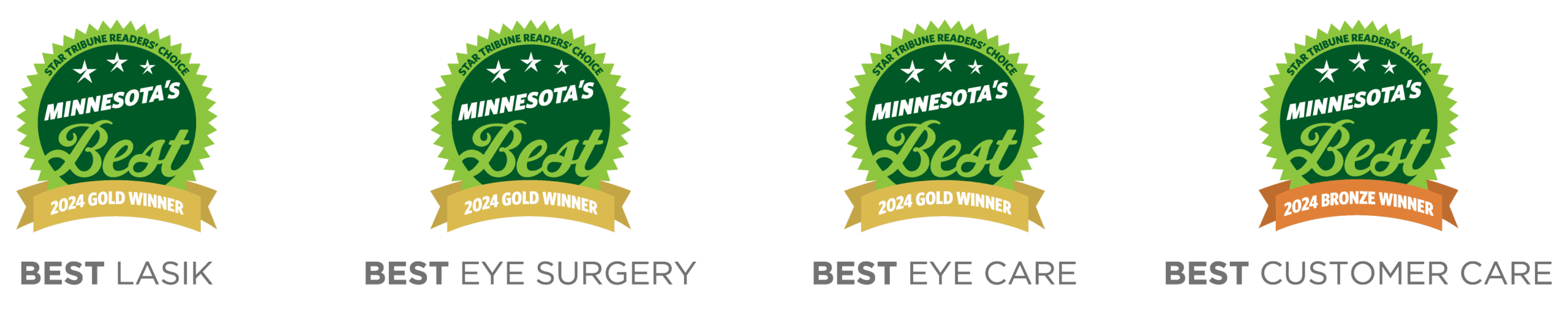 OVO LASIK + LENS is voted as Minnesota's Best in multiple categories