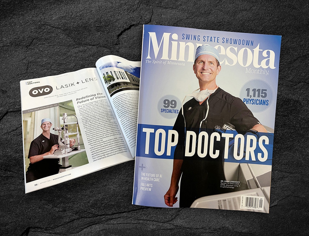 Dr. Lobanoff on the cover of Minnesota Monthly's 2024 Top Doctors issue