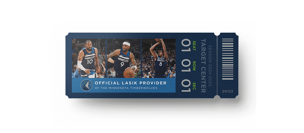 Exclusive giveaway for Minnesota Timberwolves tickets by OVO LASIK AND LENS