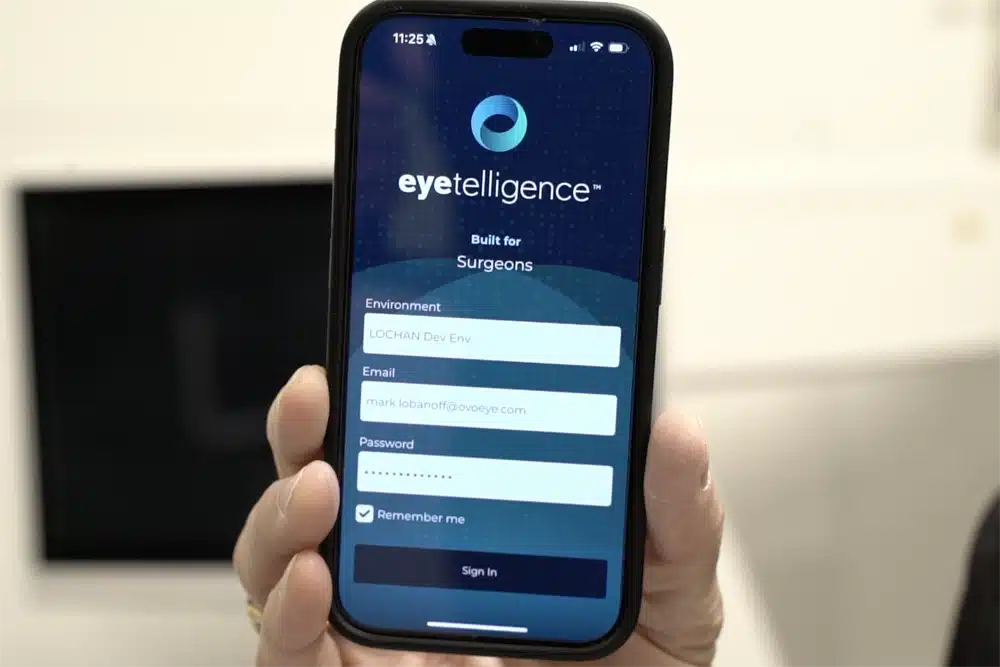 Doctor Mark Lobanoff media feature about eyeTELLIGENCE for expert surgical planning
